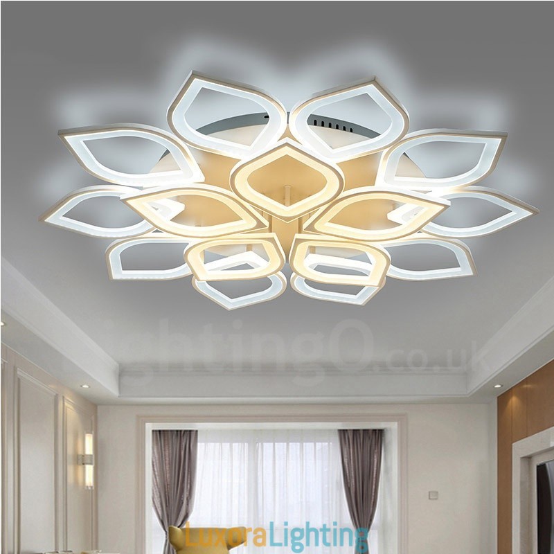 Designer Touch Decorative 15 Light Modern Contemporary Integrated Flush Mount Light