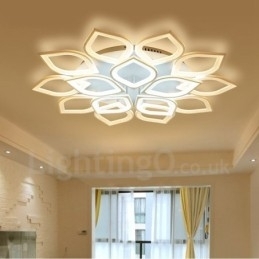 Designer Touch Decorative 15 Light Modern Contemporary Integrated Flush Mount Light