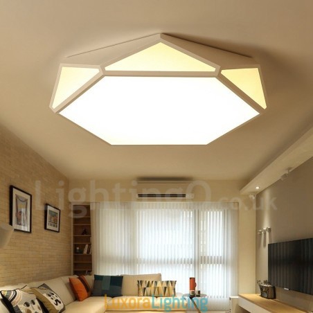 Designer Touch Decorative Modern Contemporary Integrated Metal Flush Mount Light