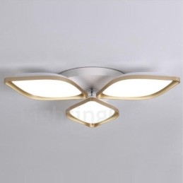 Designer Touch Decorative 3 Light Modern Contemporary Integrated Metal Flush Mount Light
