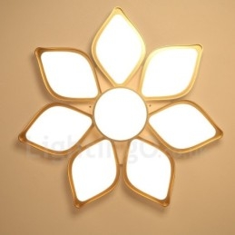 Designer Touch Decorative 8 Light Modern Contemporary Integrated Metal Flush Mount Light