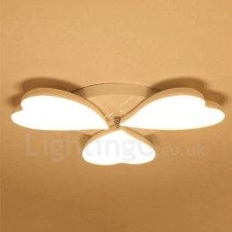 Designer Touch Decorative 3 Light Modern Contemporary Integrated Metal Flush Mount Light