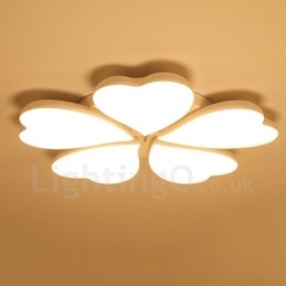 Designer Touch Decorative 5 Light Modern Contemporary Integrated Metal Flush Mount Light