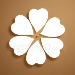 Designer Touch Decorative 6 Light Modern Contemporary Integrated Metal Flush Mount Light