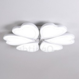 Designer Touch Decorative 6 Light Modern Contemporary Integrated Metal Flush Mount Light