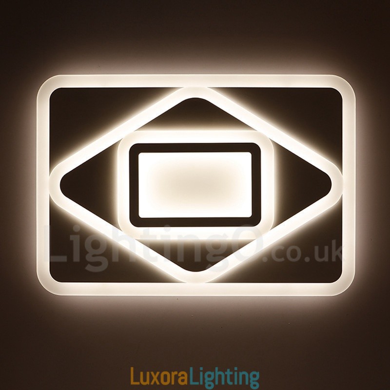 Designer Touch Decorative Modern Contemporary Integrated Flush Mount Light