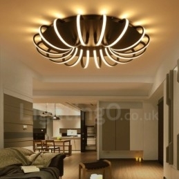 Designer Touch Decorative Modern Contemporary Integrated Metal Flush Mount Light