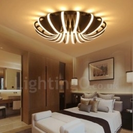 Designer Touch Decorative Modern Contemporary Integrated Metal Flush Mount Light