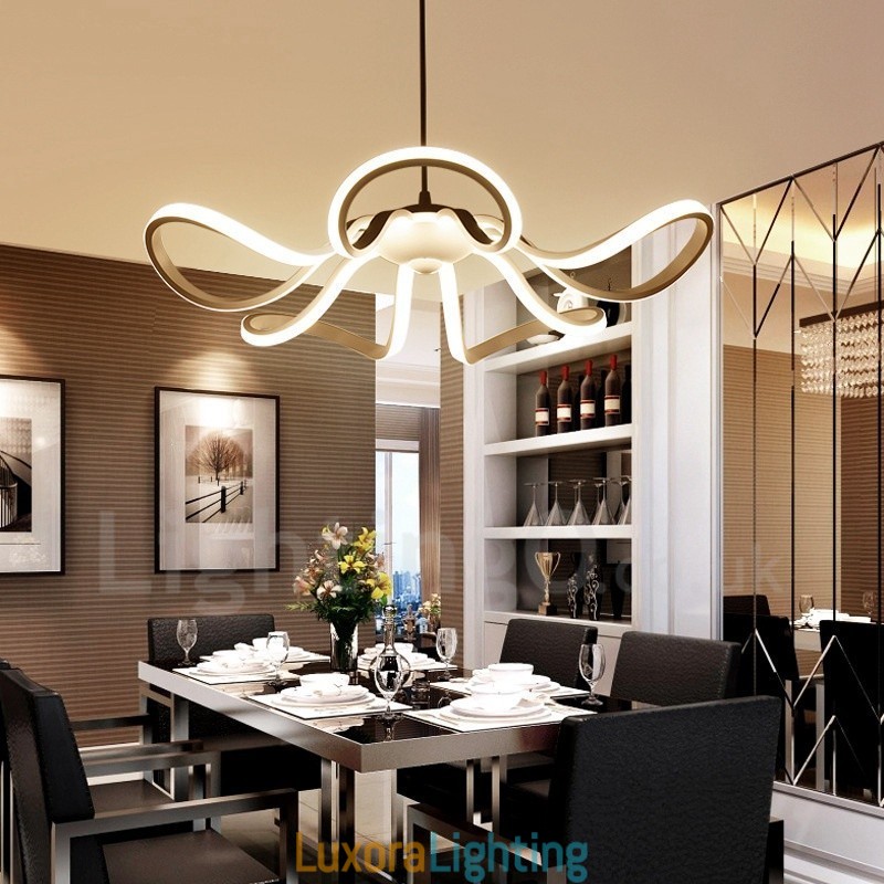 Designer Touch Decorative Modern Contemporary Integrated Metal Flush Mount Light