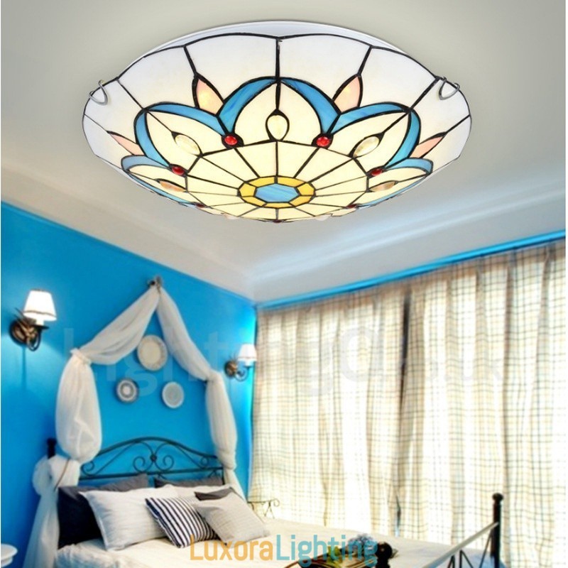 Designer Touch Decorative Rustic Lodge Integrated Flush Mount Light