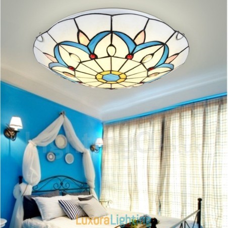 Designer Touch Decorative Rustic Lodge Integrated Flush Mount Light