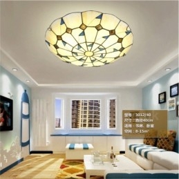 Designer Touch Decorative Rustic Lodge Integrated Flush Mount Light