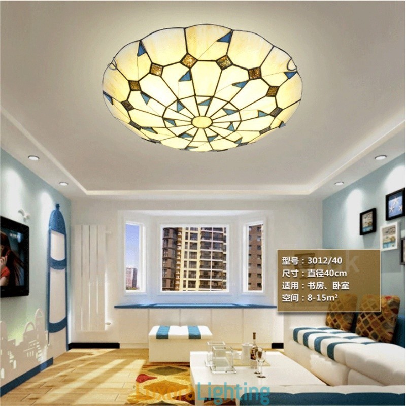 Designer Touch Decorative Rustic Lodge Integrated Flush Mount Light