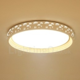 Designer Touch Decorative Modern Contemporary Integrated Integrated Metal Flush Mount Light