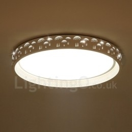 Designer Touch Decorative Modern Contemporary Integrated Integrated Metal Flush Mount Light