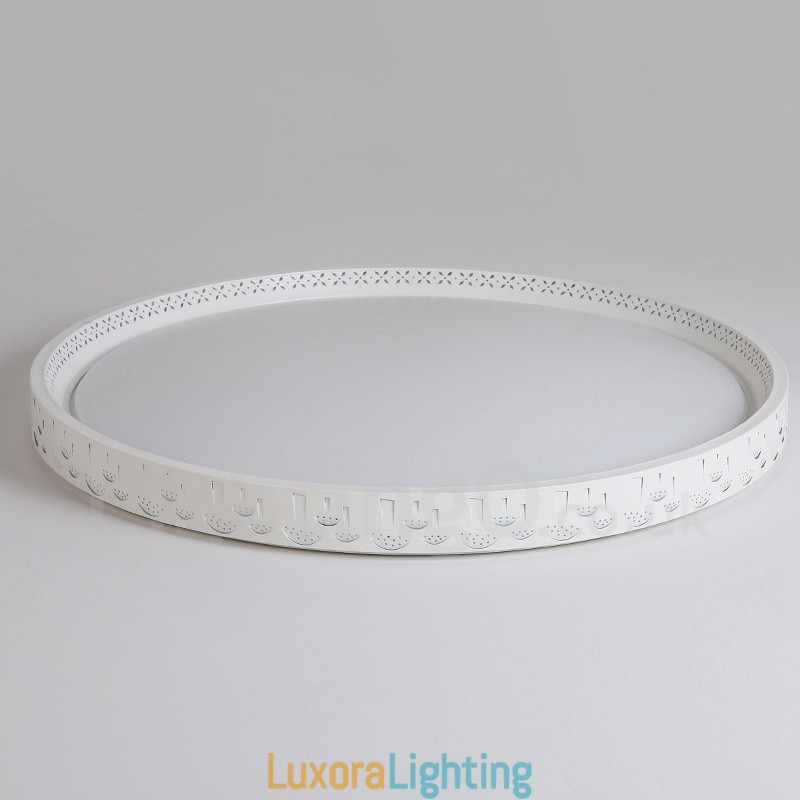 Designer Touch Decorative Modern Contemporary Integrated Integrated Metal Flush Mount Light