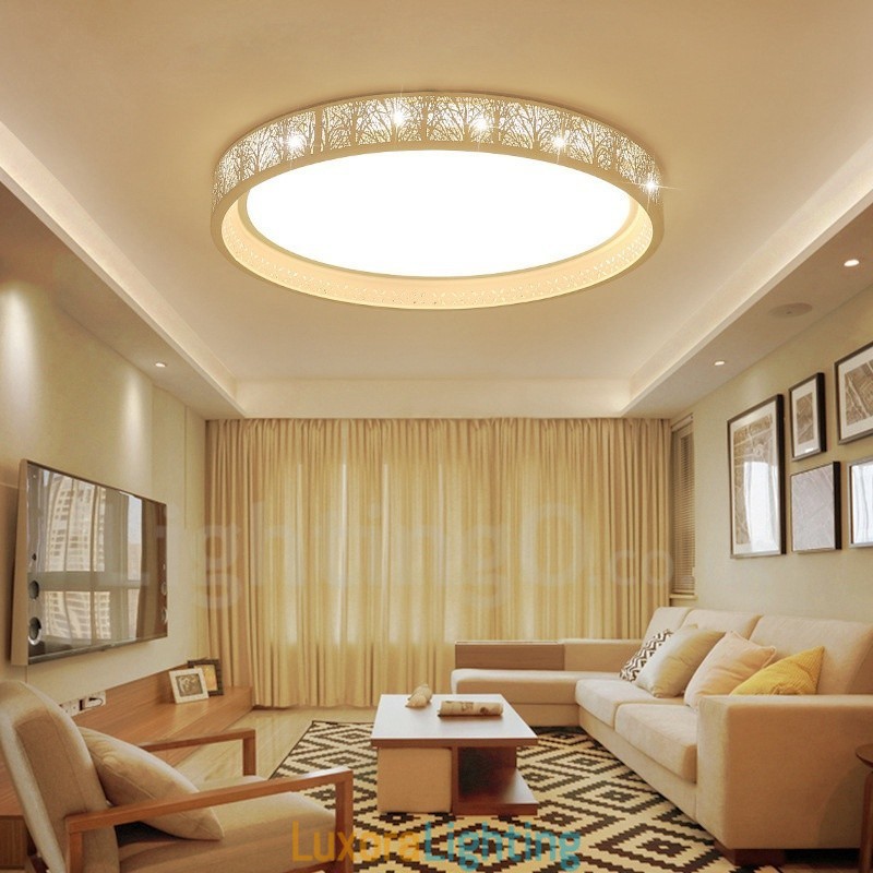 Designer Touch Decorative Modern Contemporary Integrated Metal Flush Mount Light