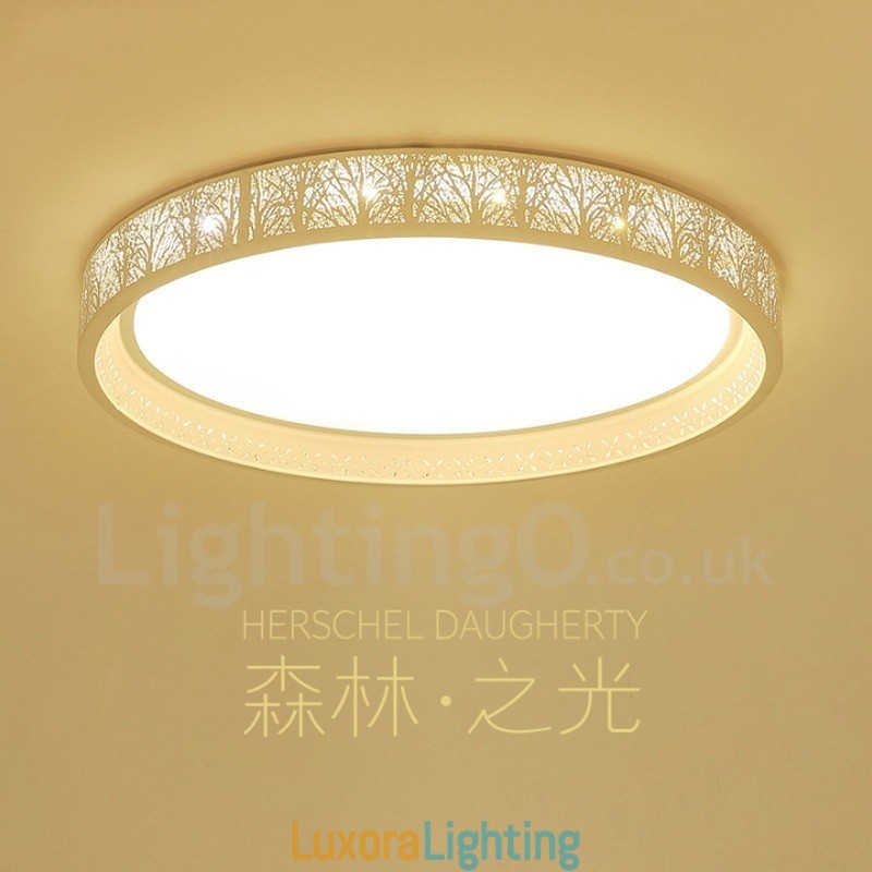 Designer Touch Decorative Modern Contemporary Integrated Metal Flush Mount Light