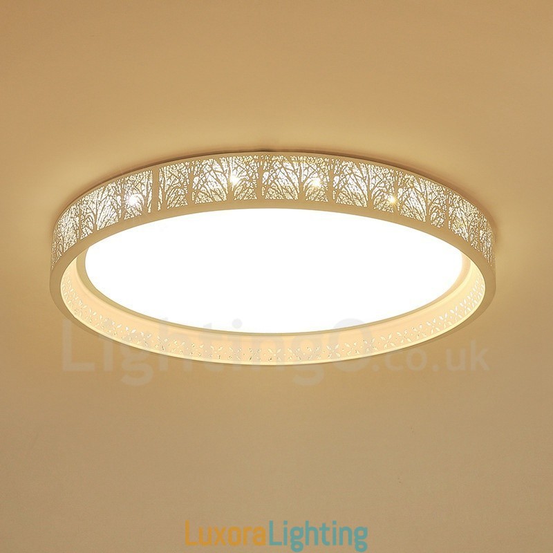 Designer Touch Decorative Modern Contemporary Integrated Metal Flush Mount Light