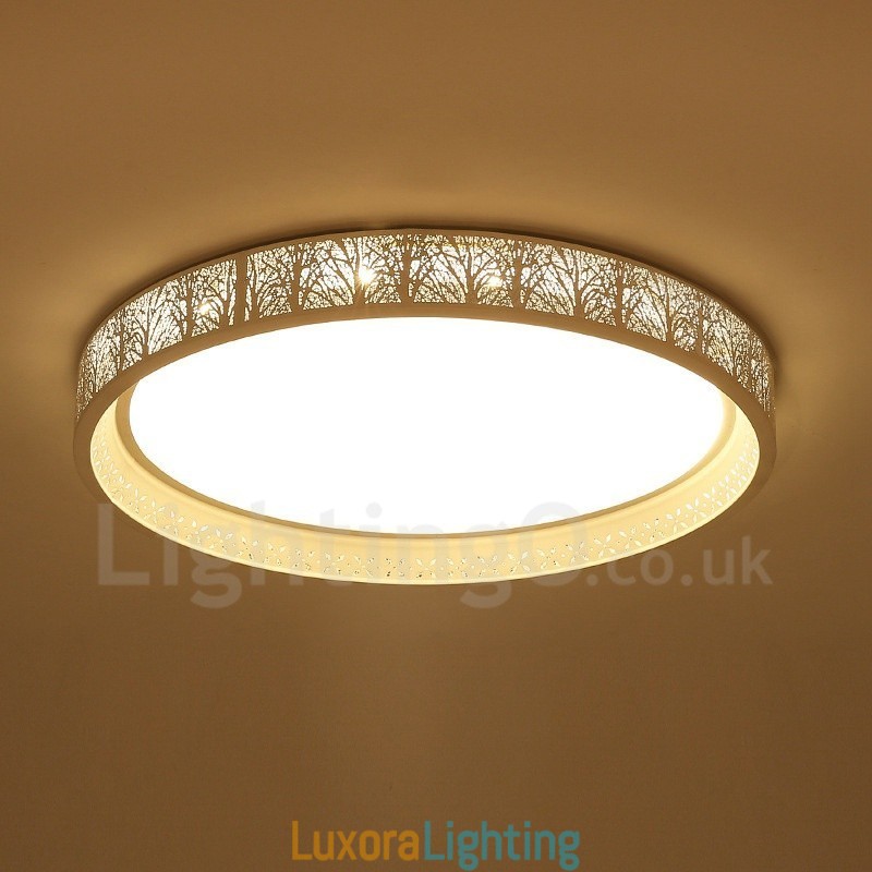 Designer Touch Decorative Modern Contemporary Integrated Metal Flush Mount Light