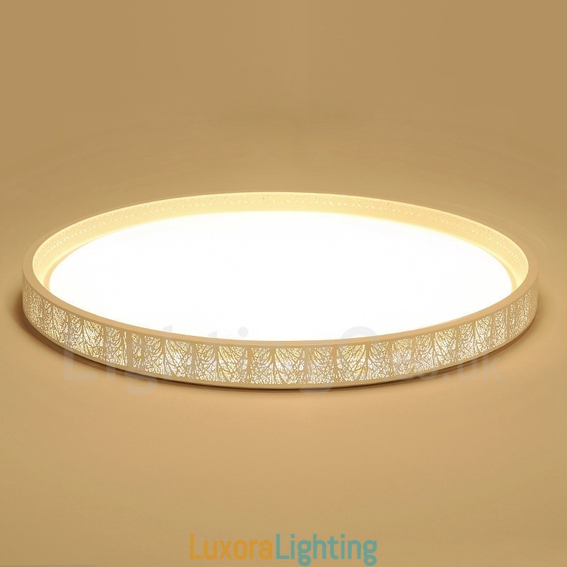 Designer Touch Decorative Modern Contemporary Integrated Metal Flush Mount Light