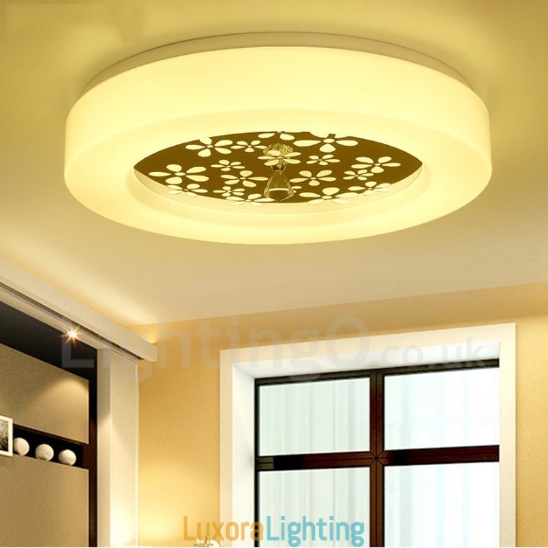Designer Touch Decorative Modern Contemporary Integrated Metal Flush Mount Light