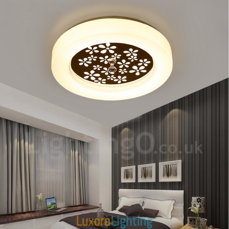 Designer Touch Decorative Modern Contemporary Integrated Metal Flush Mount Light