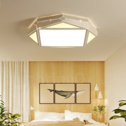 Designer Touch Decorative Modern Contemporary Integrated Metal Flush Mount Light