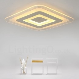 Designer Touch Decorative Modern Contemporary Integrated Metal Flush Mount Light