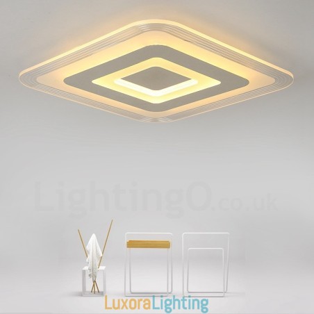 Designer Touch Decorative Modern Contemporary Integrated Metal Flush Mount Light