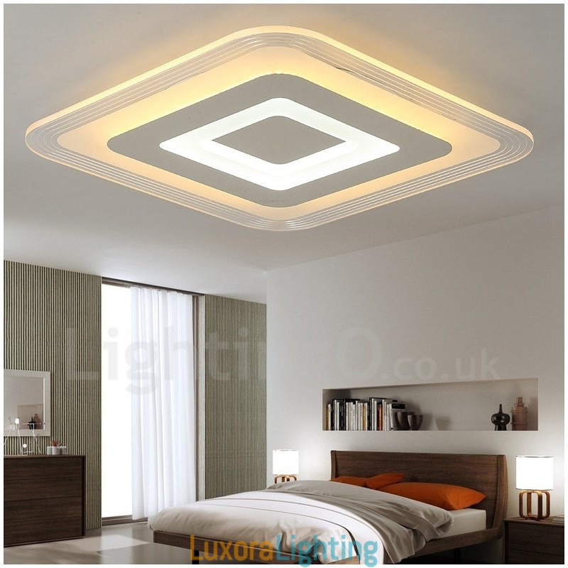 Designer Touch Decorative Modern Contemporary Integrated Metal Flush Mount Light