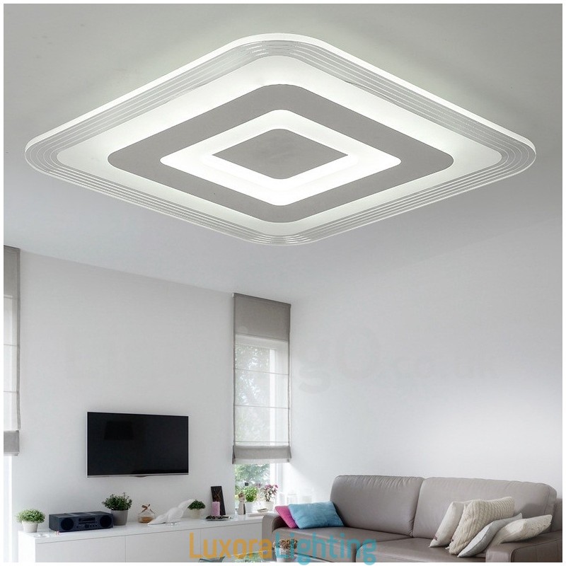 Designer Touch Decorative Modern Contemporary Integrated Metal Flush Mount Light