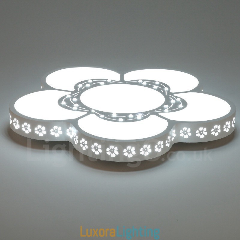 Designer Touch Decorative Modern Contemporary Integrated Metal Flush Mount Light