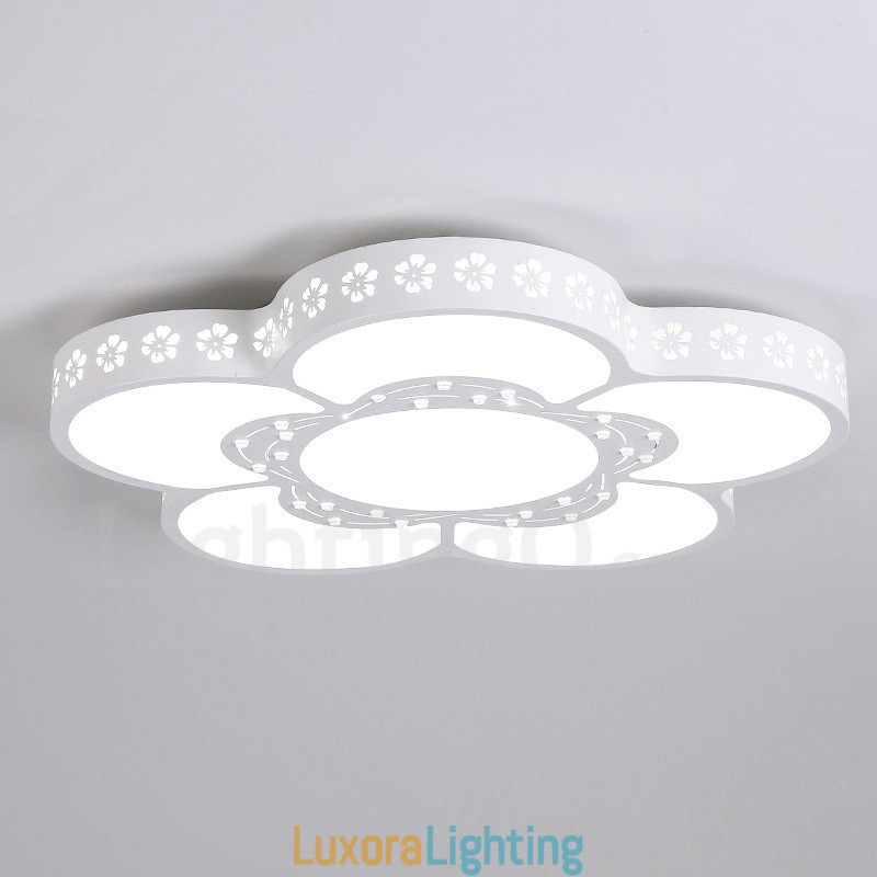 Designer Touch Decorative Modern Contemporary Integrated Metal Flush Mount Light