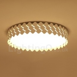 Designer Touch Decorative Modern Contemporary Integrated Metal Flush Mount Light