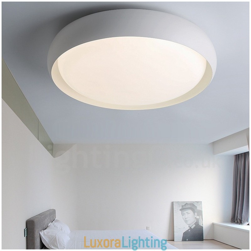 Designer Touch Decorative Modern Contemporary Integrated Metal Flush Mount Light