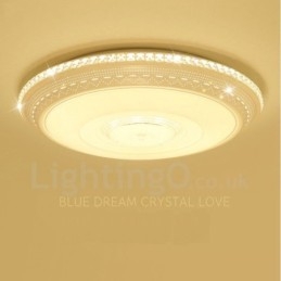 Designer Touch Decorative Modern Contemporary Integrated Metal Flush Mount Light