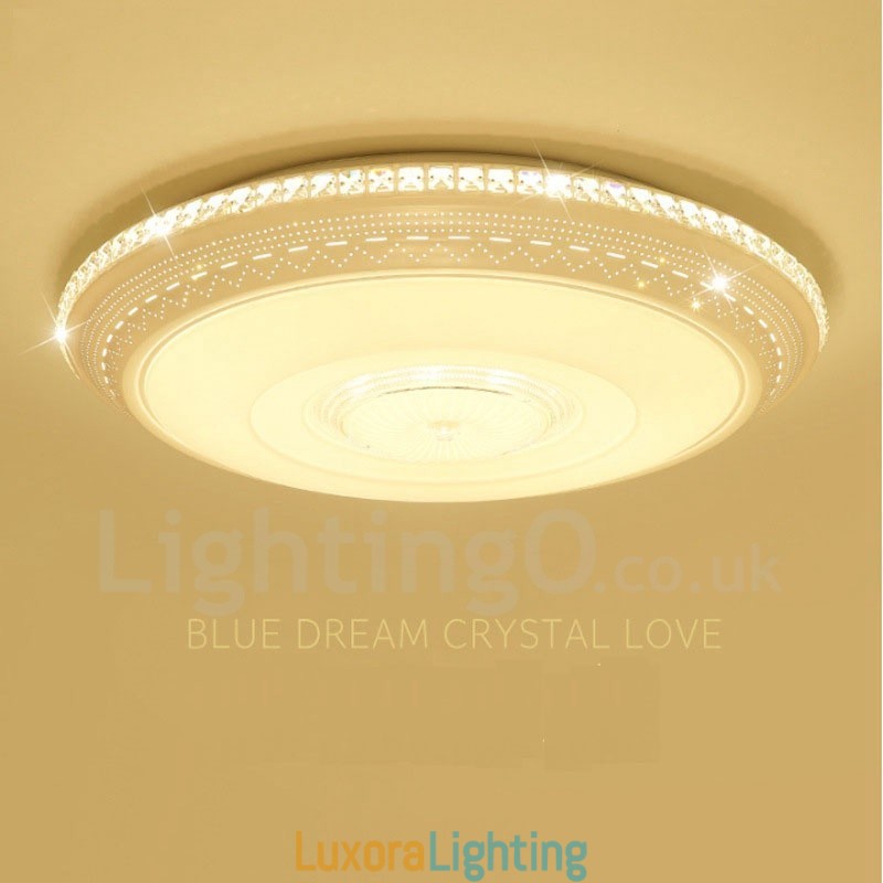 Designer Touch Decorative Modern Contemporary Integrated Metal Flush Mount Light