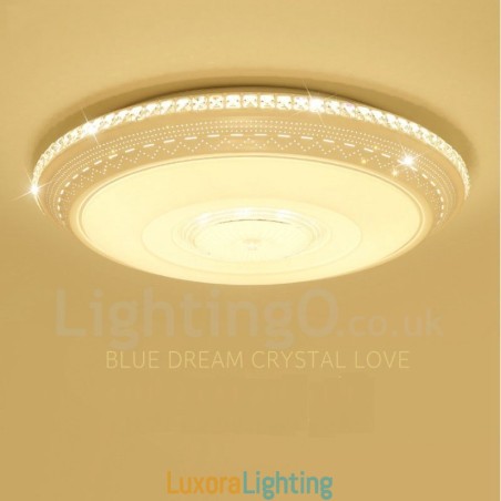 Designer Touch Decorative Modern Contemporary Integrated Metal Flush Mount Light