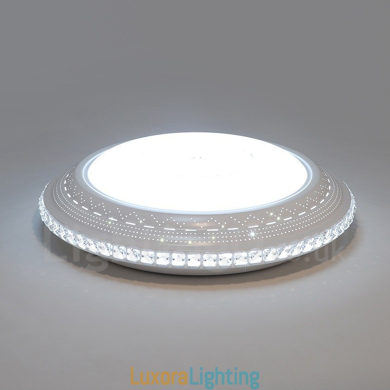 Designer Touch Decorative Modern Contemporary Integrated Metal Flush Mount Light