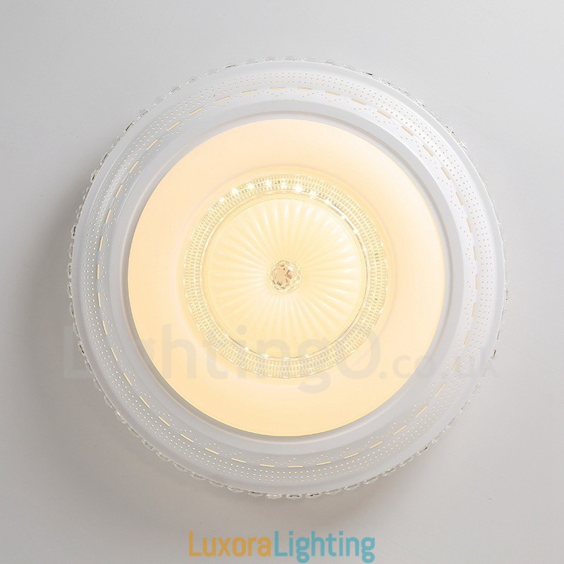 Designer Touch Decorative Modern Contemporary Integrated Metal Flush Mount Light