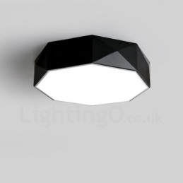 Designer Touch Decorative Modern Contemporary Integrated Metal Flush Mount Light