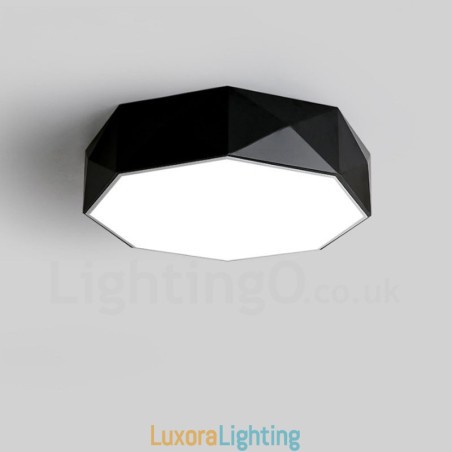 Designer Touch Decorative Modern Contemporary Integrated Metal Flush Mount Light