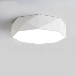 Designer Touch Decorative Modern Contemporary Integrated Metal Flush Mount Light