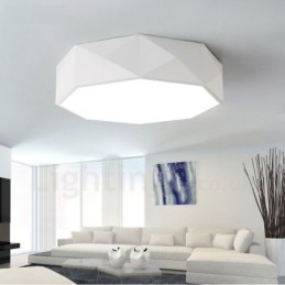 Designer Touch Decorative Modern Contemporary Integrated Metal Flush Mount Light