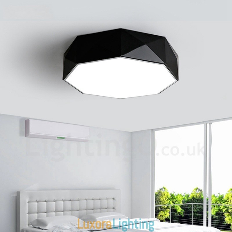 Designer Touch Decorative Modern Contemporary Integrated Metal Flush Mount Light