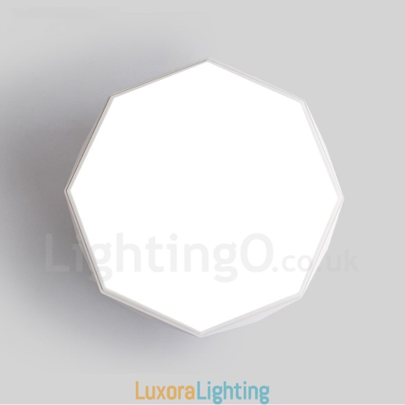 Designer Touch Decorative Modern Contemporary Integrated Metal Flush Mount Light