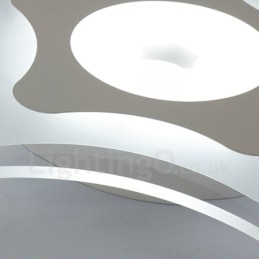 Designer Touch Decorative Modern Contemporary Integrated Metal Flush Mount Light