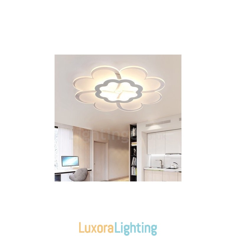 Designer Touch Decorative Modern Contemporary Integrated Metal Flush Mount Light