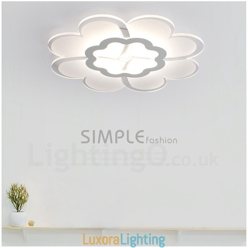 Designer Touch Decorative Modern Contemporary Integrated Metal Flush Mount Light